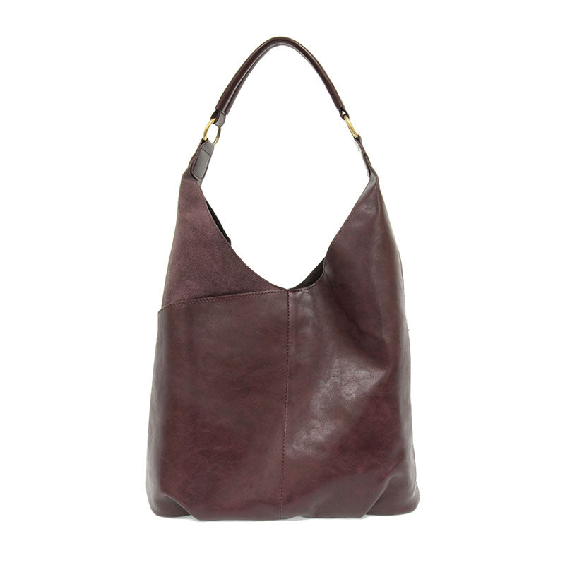 Plum - Vegan Leather Dani Vintage Hobo Bag