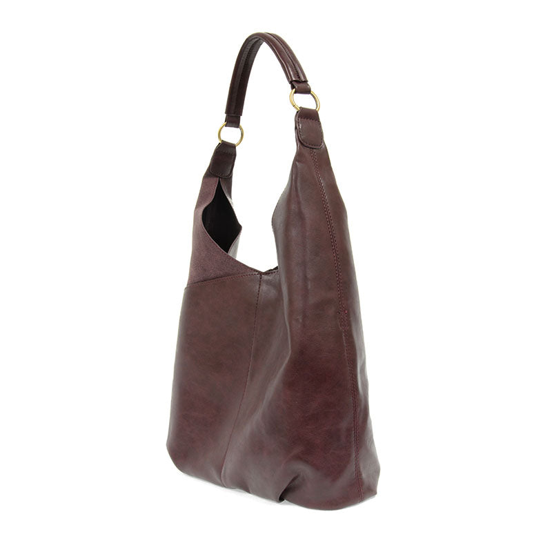 Plum - Vegan Leather Dani Vintage Hobo Bag