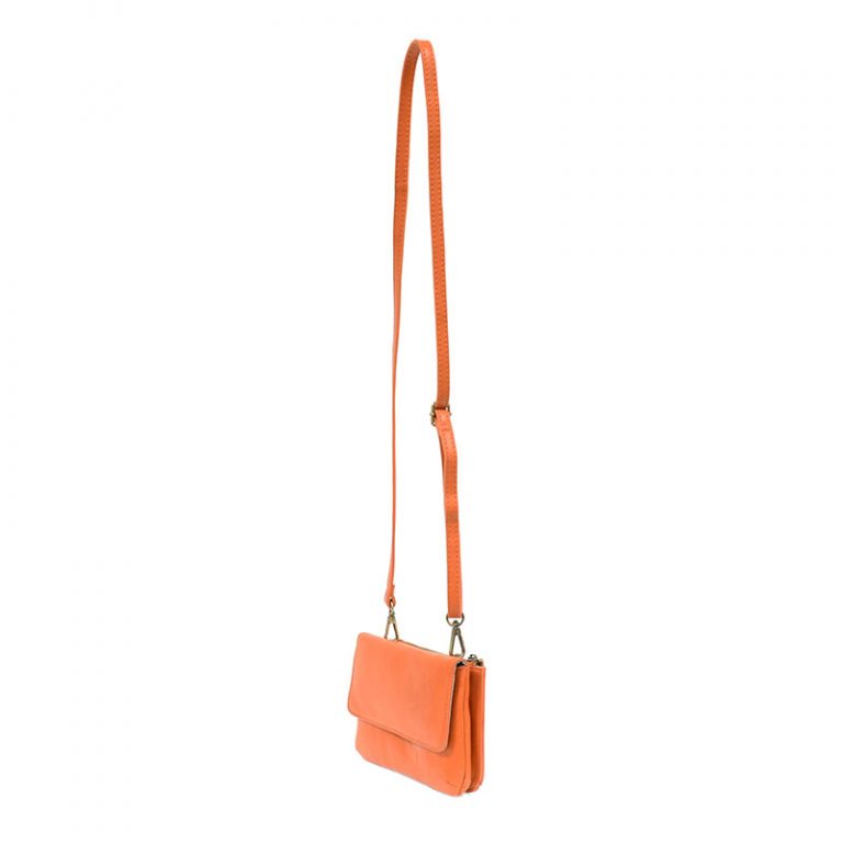 Papaya - Vegan Leather Evie Crossbody