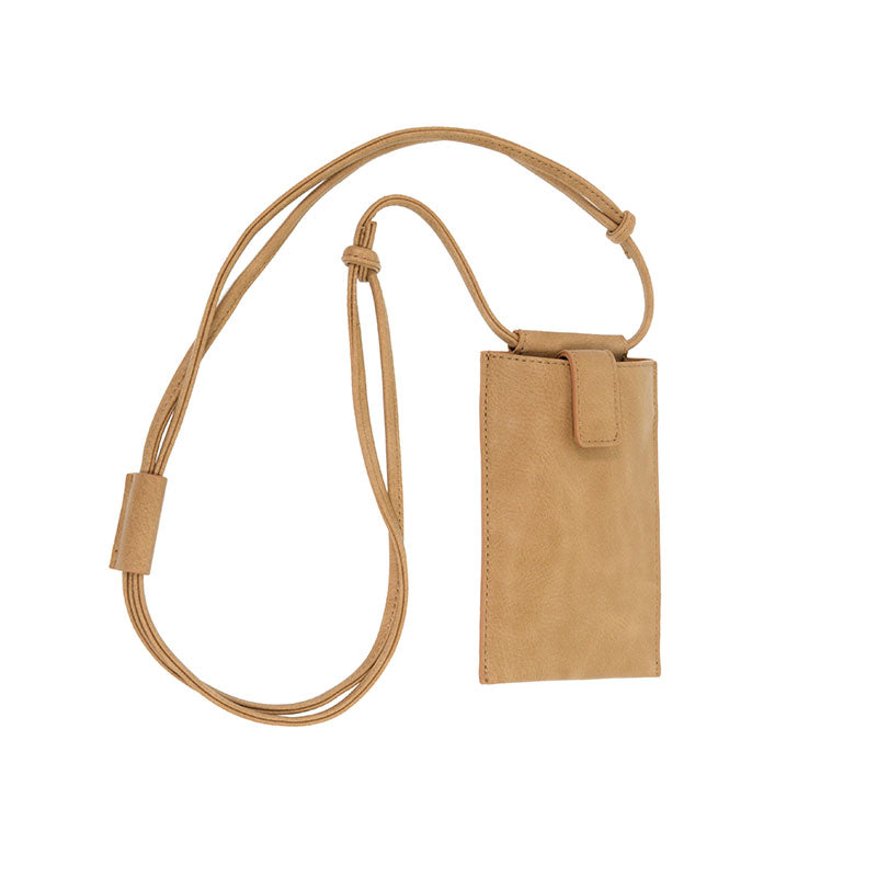 Camel - Vegan Leather Marley Phone Crossbody