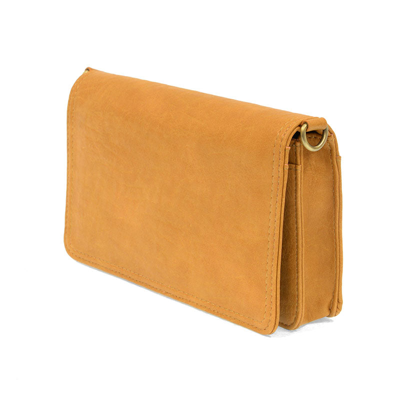 Honeycomb Vegan Leather Mini Foldover Billie Crossbody Side View