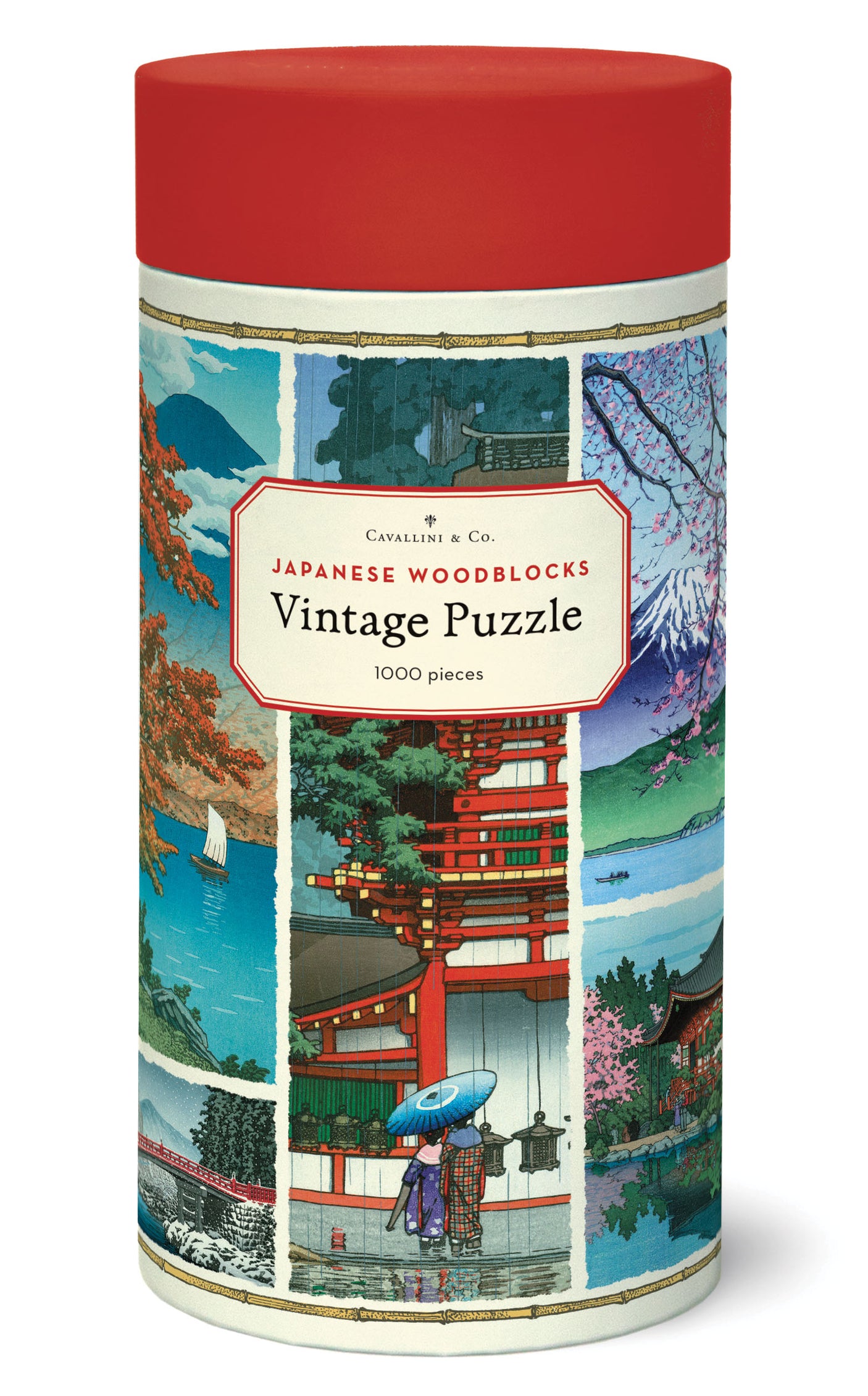 1000-Piece Vintage-Style Puzzle –Japanese Woodblock