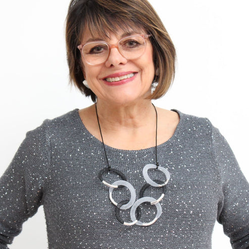 Silver Accented Mesh Statement Necklace Sylca Designs Jewelry