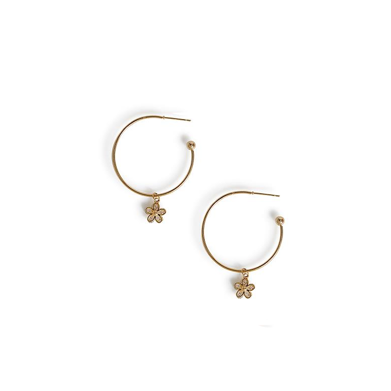 Charm Hoop Earrings