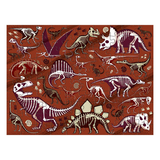 Dinosaur Dig - Double-Sided Puzzle