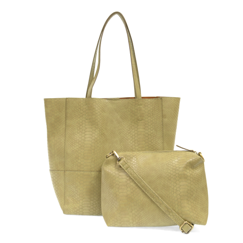 Pear - Vegan Leather Avery Python Tote