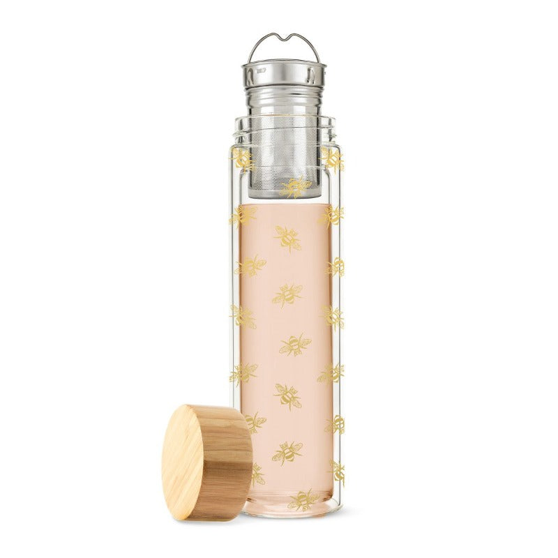 Blair™ Bee Glass Travel Infuser Mug by Pinky Up