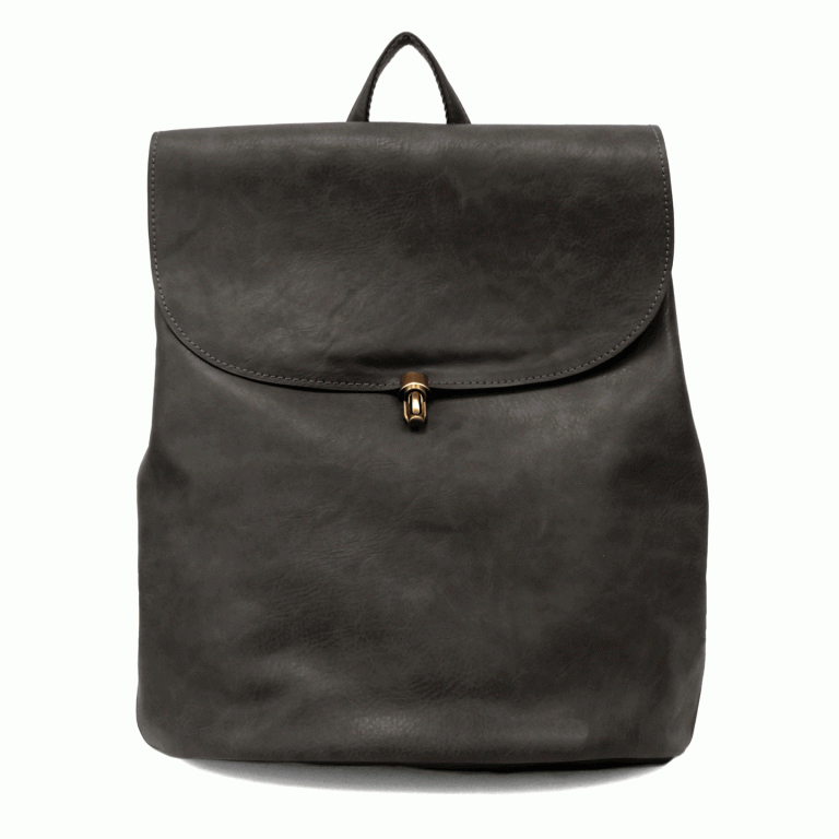 Black - Vegan Leather Colette Backpack