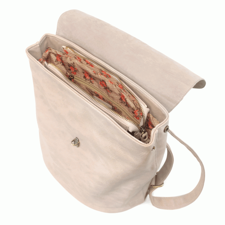 Dove Grey - Vegan Leather Colette Backpack