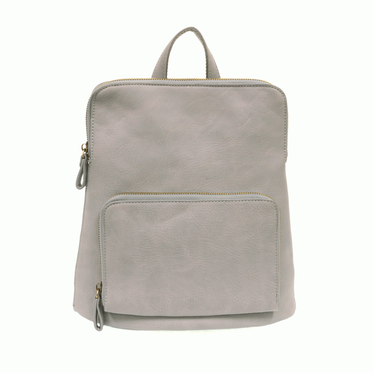 Light Denim - Vegan Leather Mini Julia Backpack