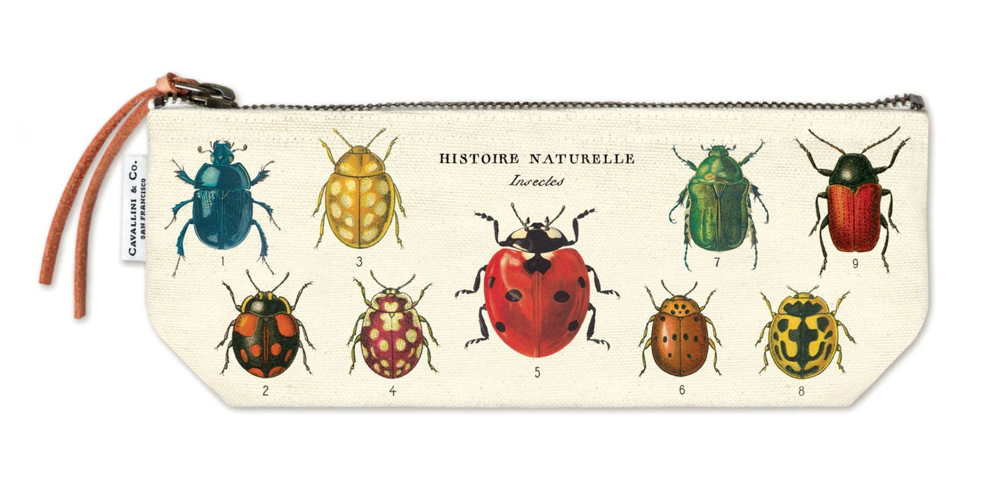 Insects - Vintage Mini Zipper Pouch