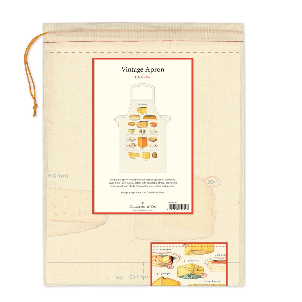 Vintage-Style Apron - Cheese