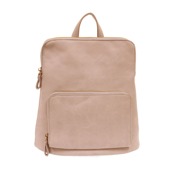 Light Pink - Vegan Leather Mini Julia Backpack