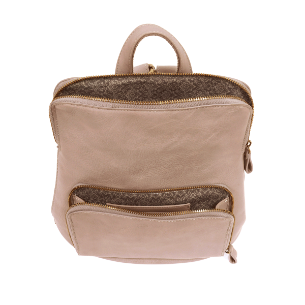 Light Pink - Vegan Leather Mini Julia Backpack