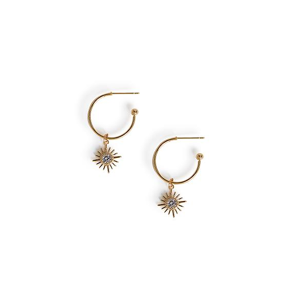 Charm Hoop Earrings