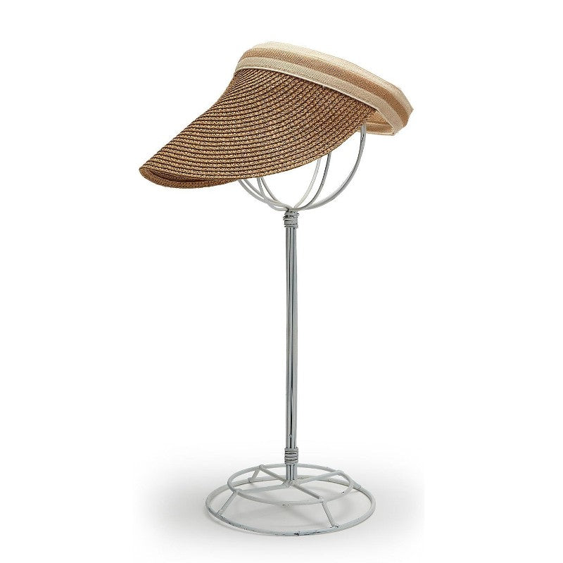 Woven Straw Headband Visor Tan