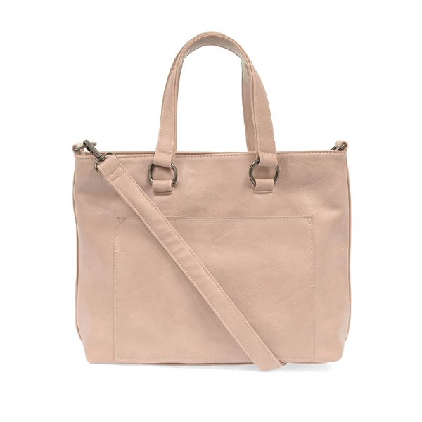 Vegan Leather Medium Nancy Tote - Light Pink - Hello World Modern Mercantile