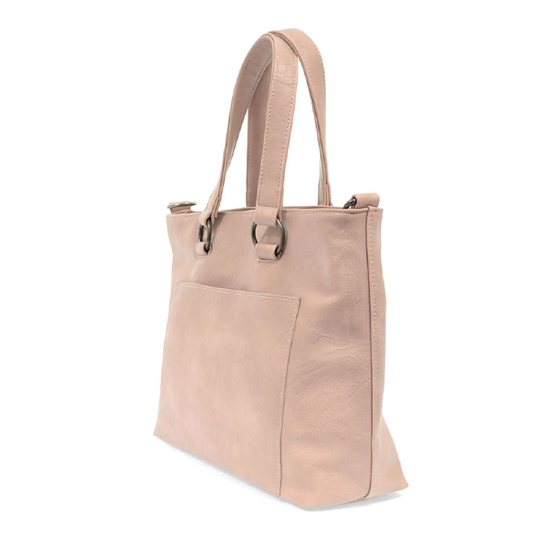 Vegan Leather Medium Nancy Tote - Light Pink - Hello World Modern Mercantile