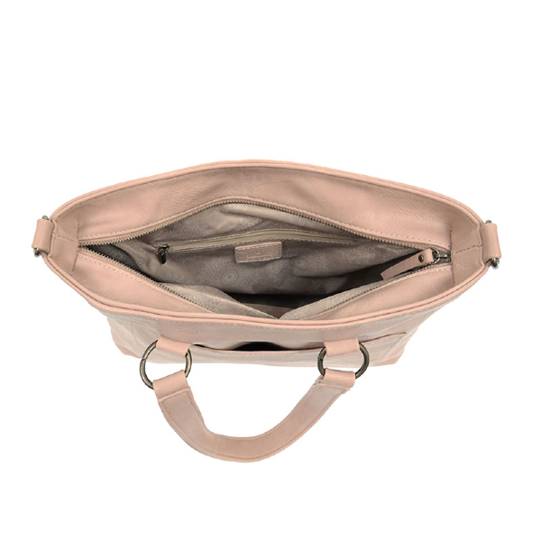Vegan Leather Medium Nancy Tote - Light Pink - Hello World Modern Mercantile