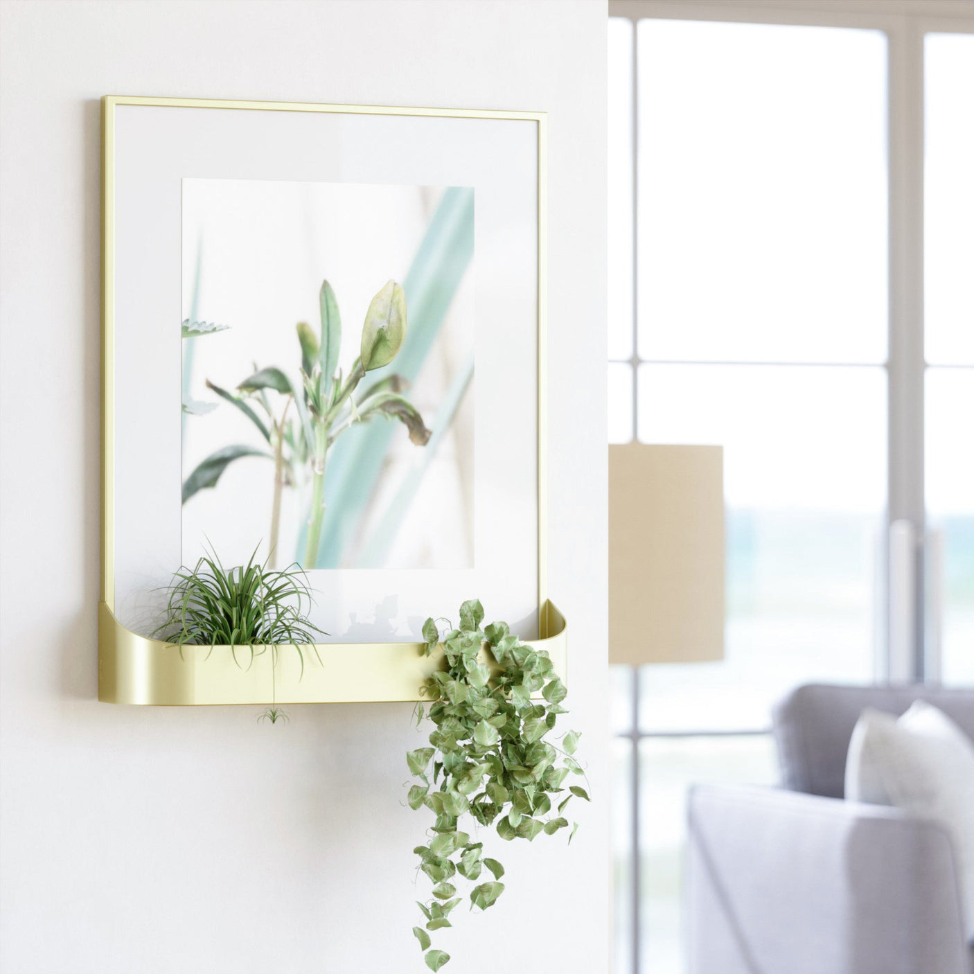 Matte Brass Matinee (8 x 10) Photo Frame Shelf