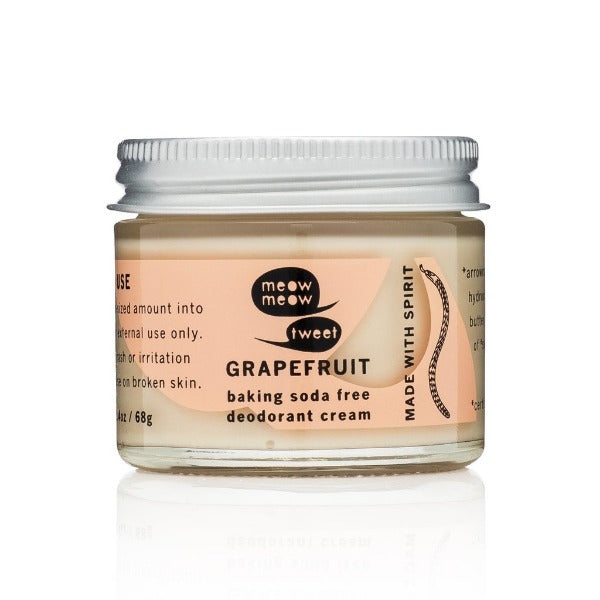 GRAPEFRUIT Baking Soda Free Deodorant Cream