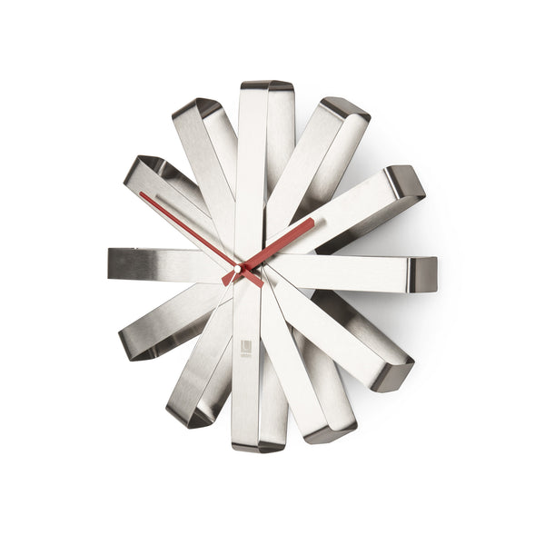 Umbra Ribbon Wall Clock Steel
