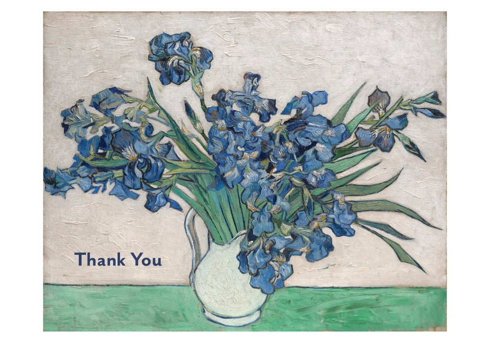 Vincent van Gogh: Irises Boxed Thank You Notes Interior