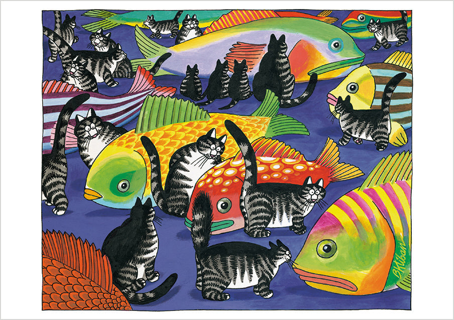 B. Kliban: CatFun Boxed Notecard Assortment Interior Style 2