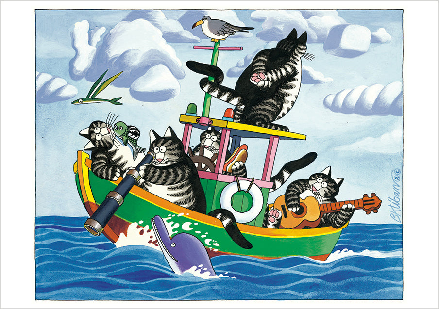 B. Kliban: CatFun Boxed Notecard Assortment Interior Style 4