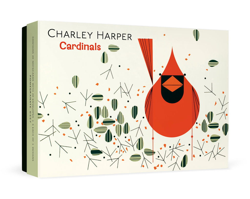 Charley Harper: Cardinals Boxed Notecard Assortment Front View