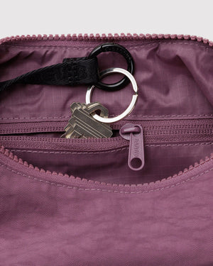 Small Nylon Crescent Bag - Wild Plum