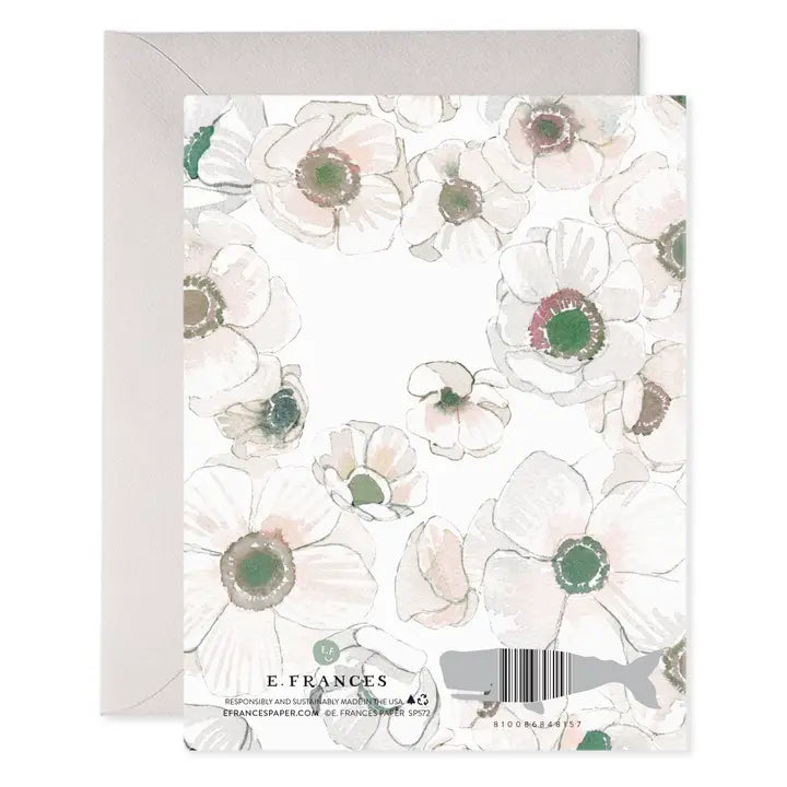 Wedding Congrats White Floral Card