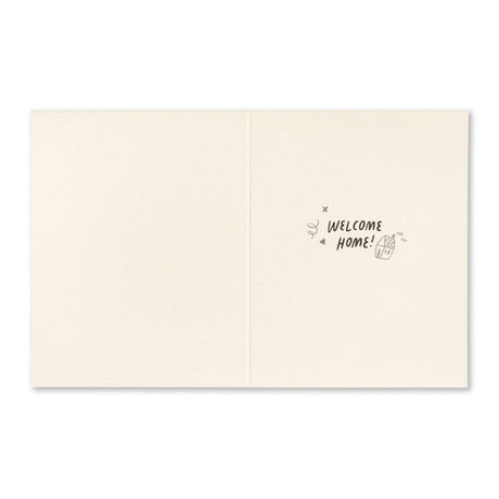 New Home Greeting Card - Love is a Place. Interior Message: Welcome Home!