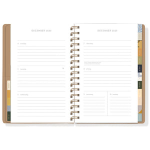 Bumble Bee 2024 17 Month Spiral Dated Planner Interior 6