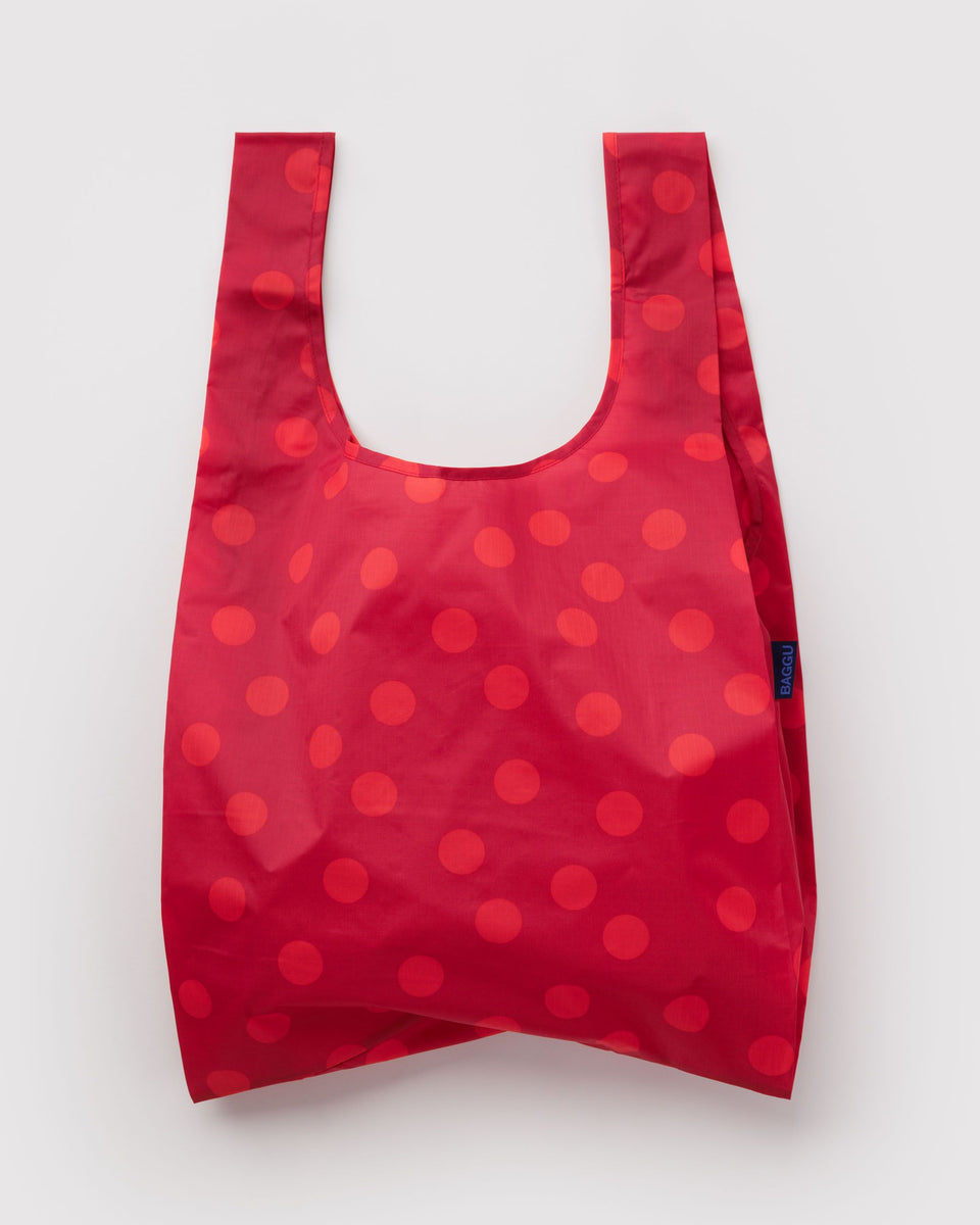 Standard Baggu Reusable Shopping Bag - Red Polka Dot