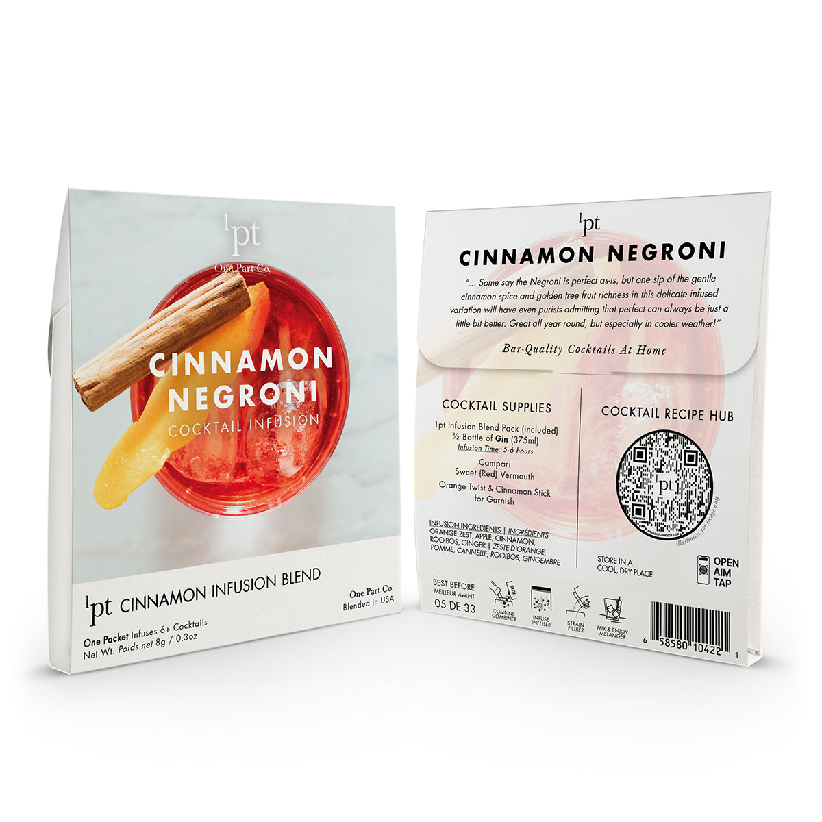 Cinnamon Negroni - All Natural Botanicals Easy Cocktail Infusion Pack