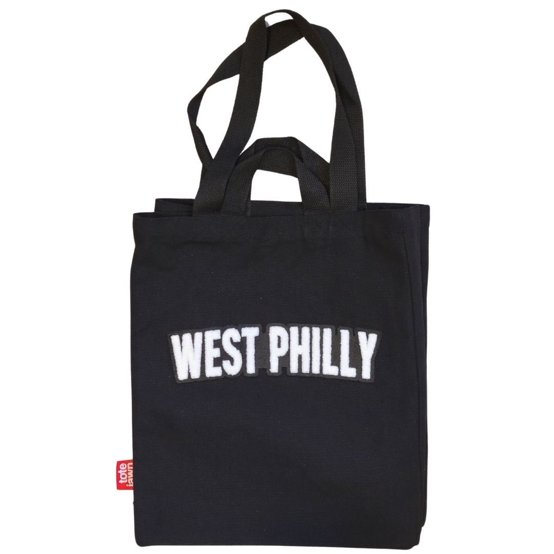 West Philly Embroidered Black Tote Bag