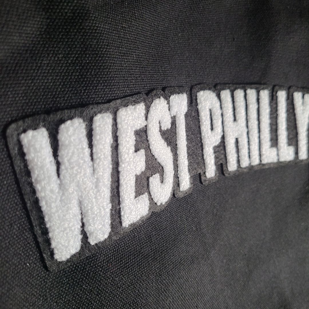 West Philly Embroidered Black Tote Bag