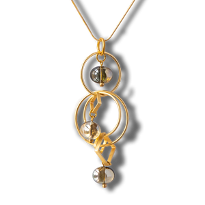 Many Moons Pendant Necklace - Gold/Green