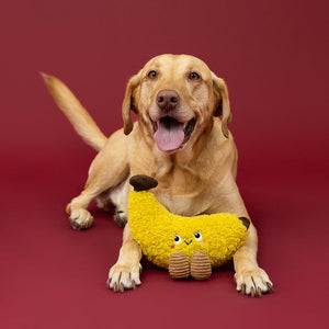 Head Over Peels For You Plush Banana Dog Toy
