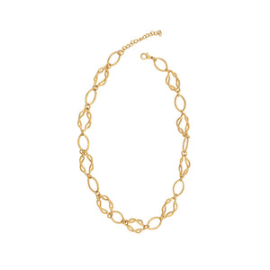 Matte Intertwined Knot Chain Necklace