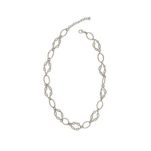 Matte Intertwined Knot Chain Necklace