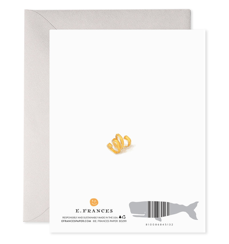 Old Fashioned Cocktail Birthday Greeting Card
