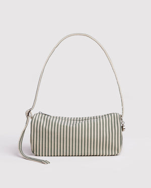 Nylon Loaf Bag - Sage Stripe