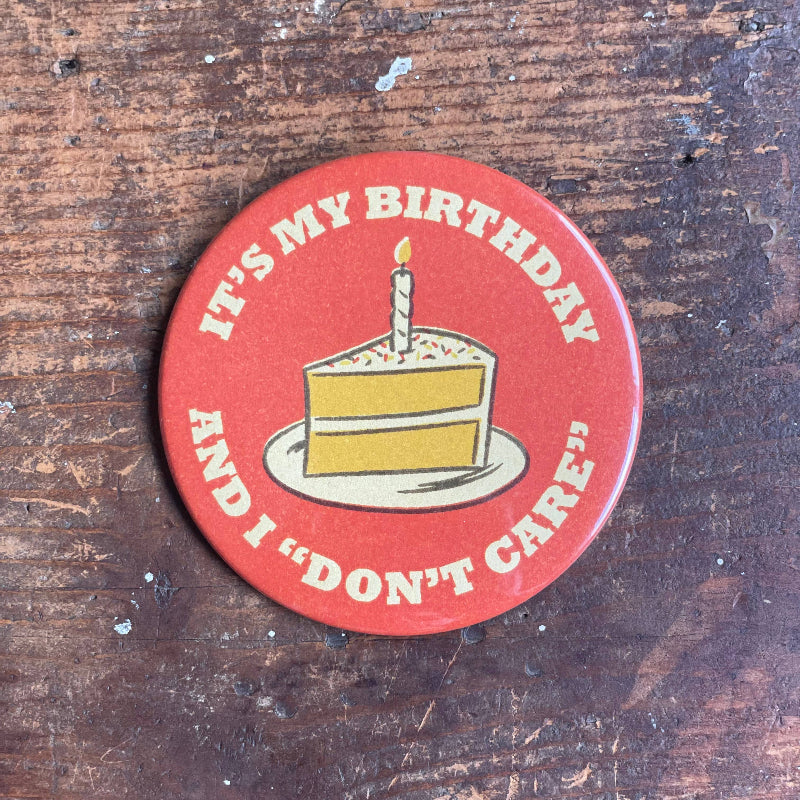 Vintage Style Fun Birthday Button Party Favor