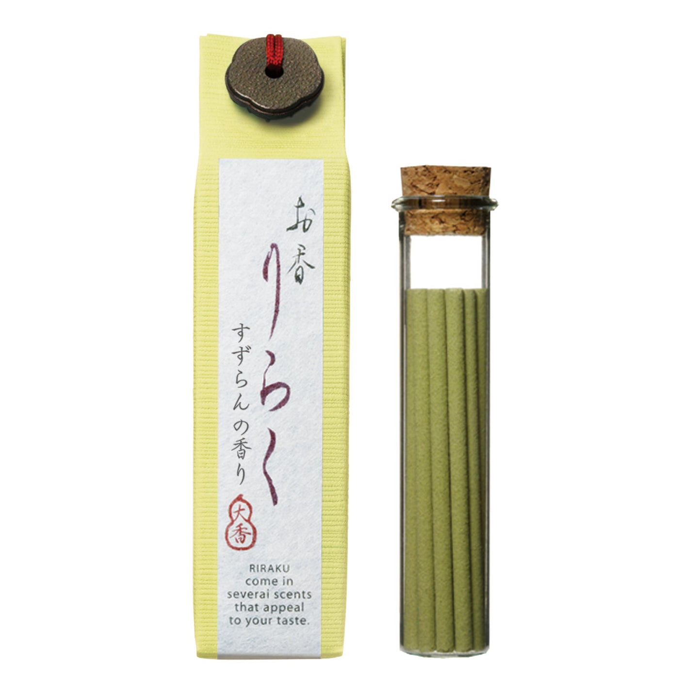 RIRAKU Japanese Incense Sticks & Holder Gift Set