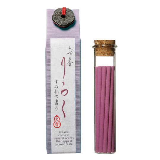 RIRAKU Japanese Incense Sticks & Holder Gift Set