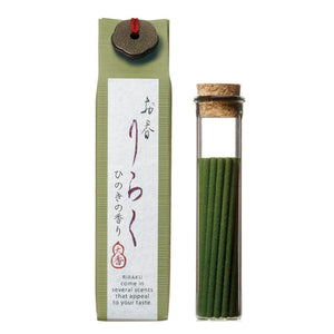 RIRAKU Japanese Incense Sticks & Holder Gift Set