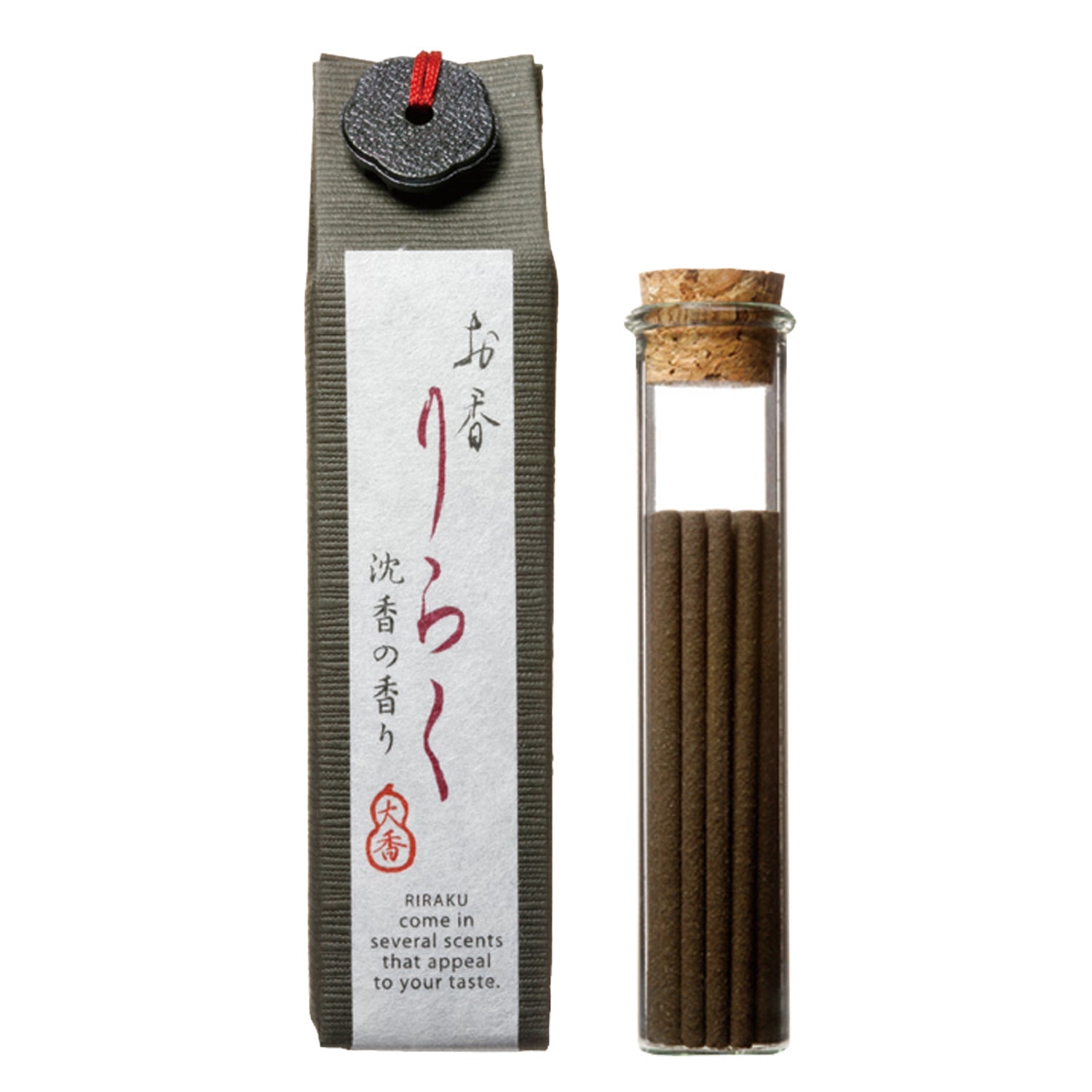 RIRAKU Japanese Incense Sticks & Holder Gift Set