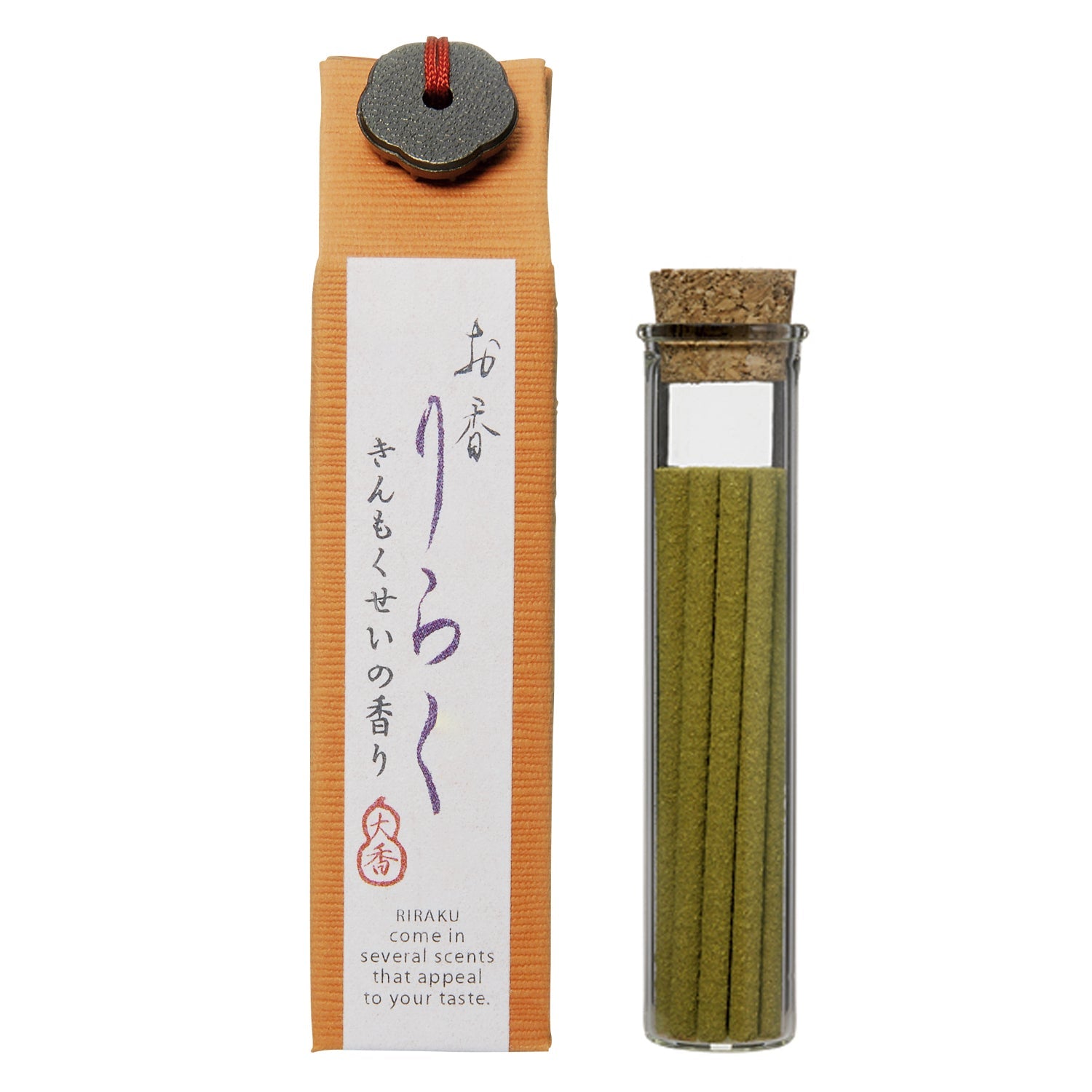 RIRAKU Japanese Incense Sticks & Holder Gift Set